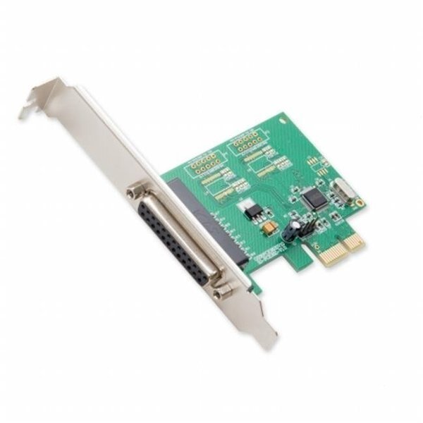 Parallel (DB25; IEEE1284; Printer) 1 Port PCI-e Controller Card with Full & Low Profile Brackets; WCH382L Chipset, Skilledpower, Mfr#: SK826159